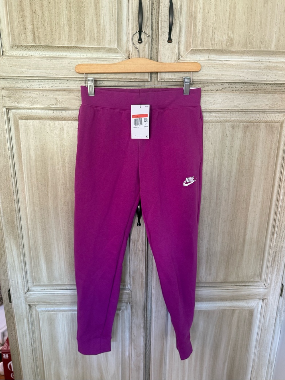 Nike Kids Pink Fleece Joggers